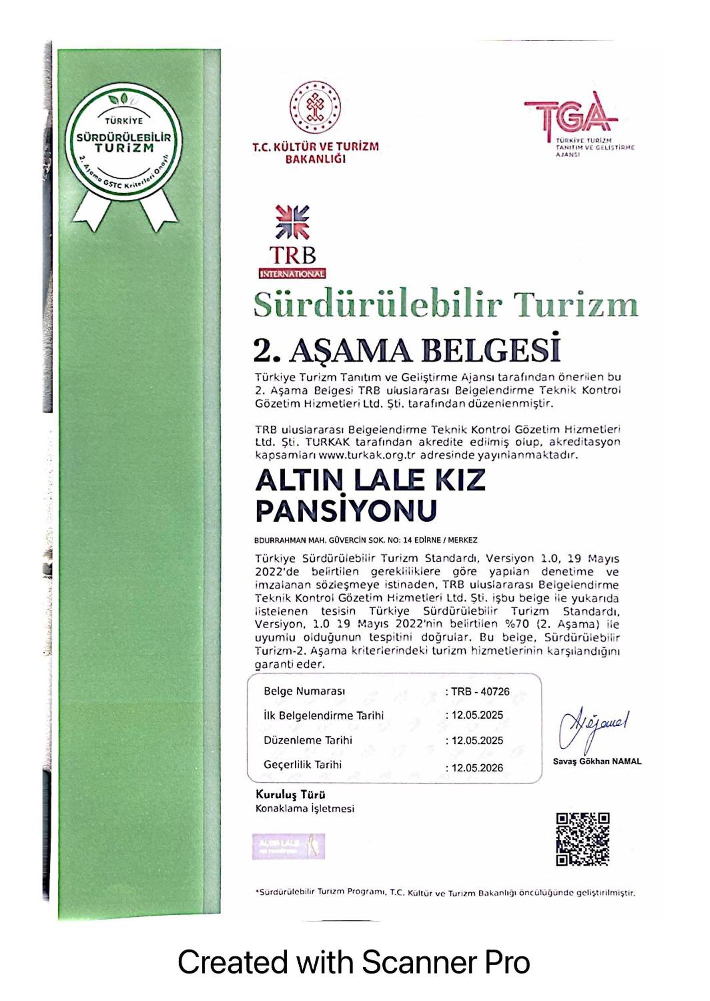 Altin Lale Hotel Edirne Exterior photo